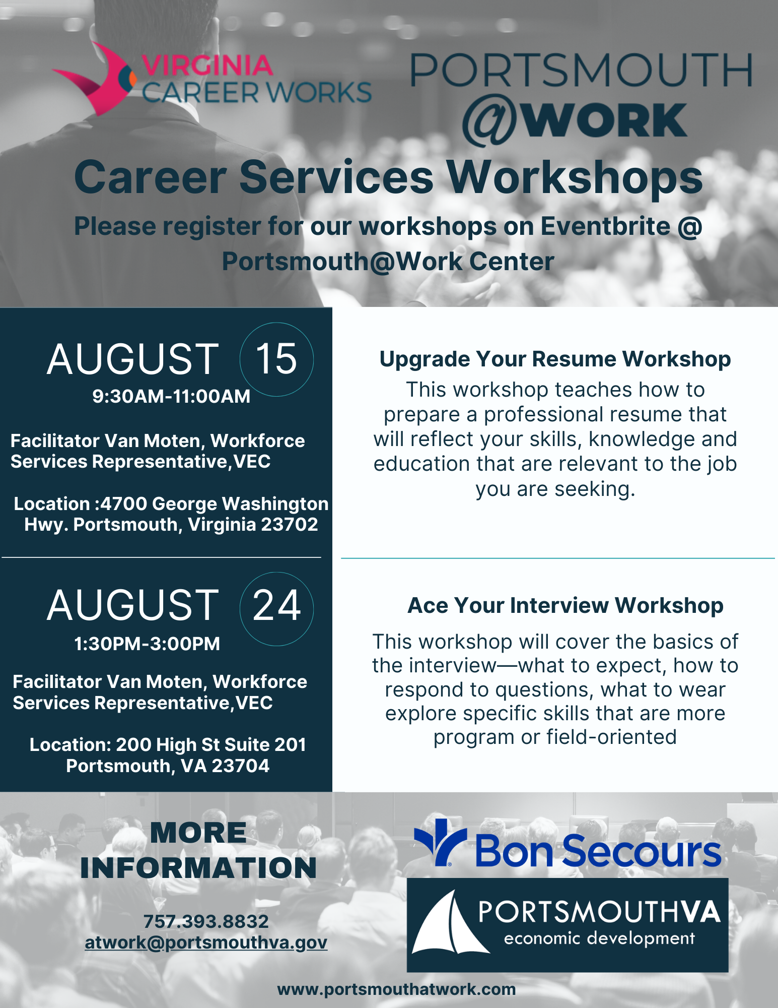 Career Services Workshops Aug 2023