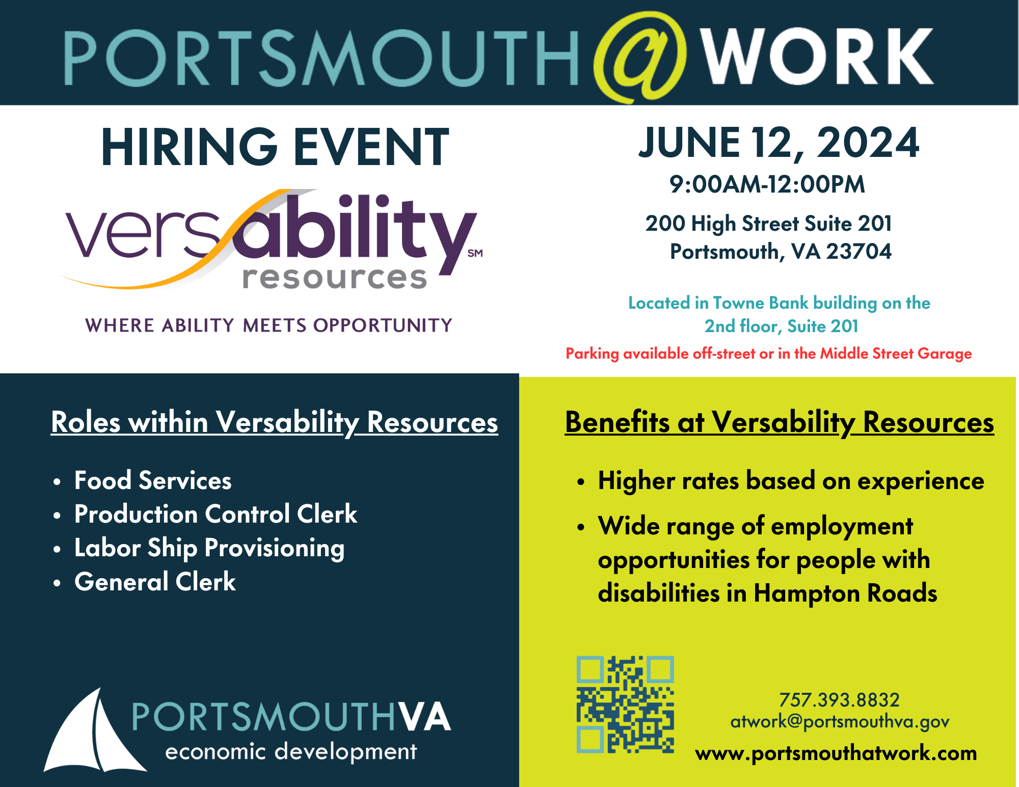 JUNE Versability Hiring Event