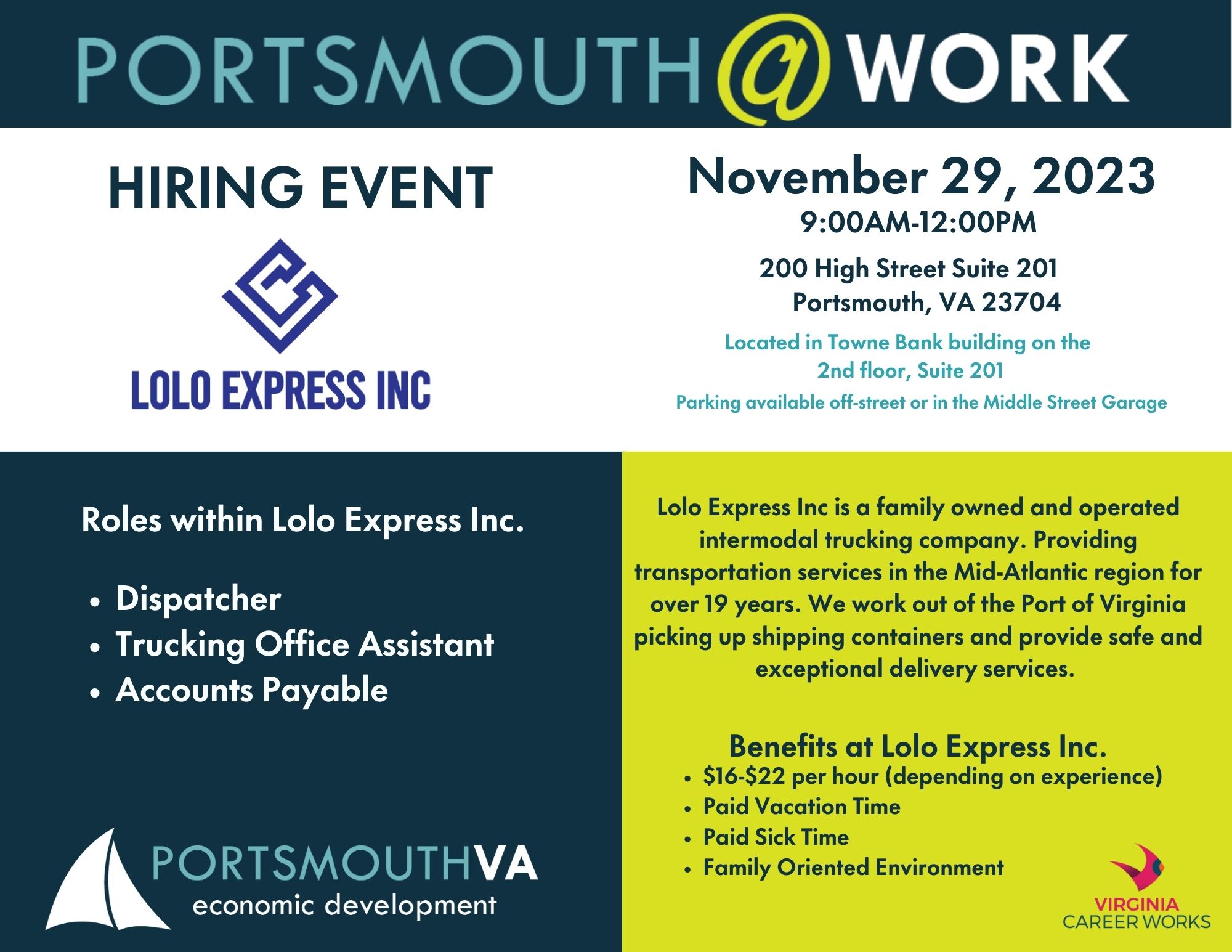 Copy Of Hiring Event Flyer For Lolo Express Inc 1