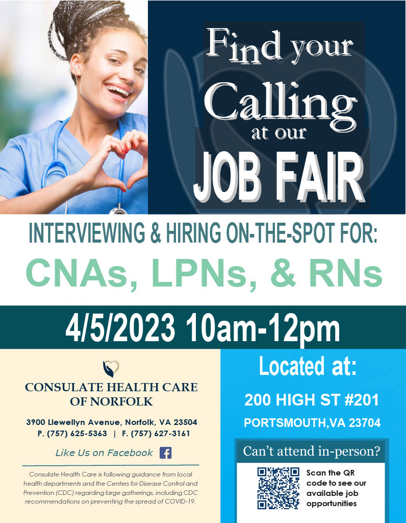 Employer Spotlight And Job Fair Consulate Health Care Of Norfolk1024 1