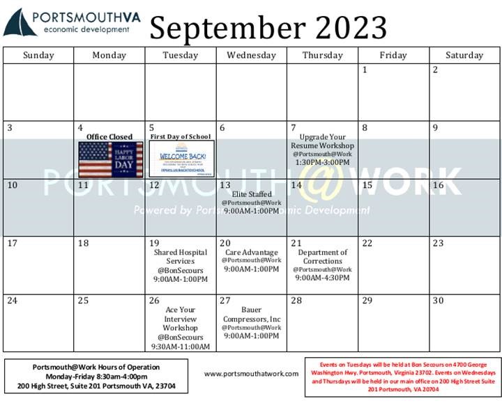 P@W Sept Calendar